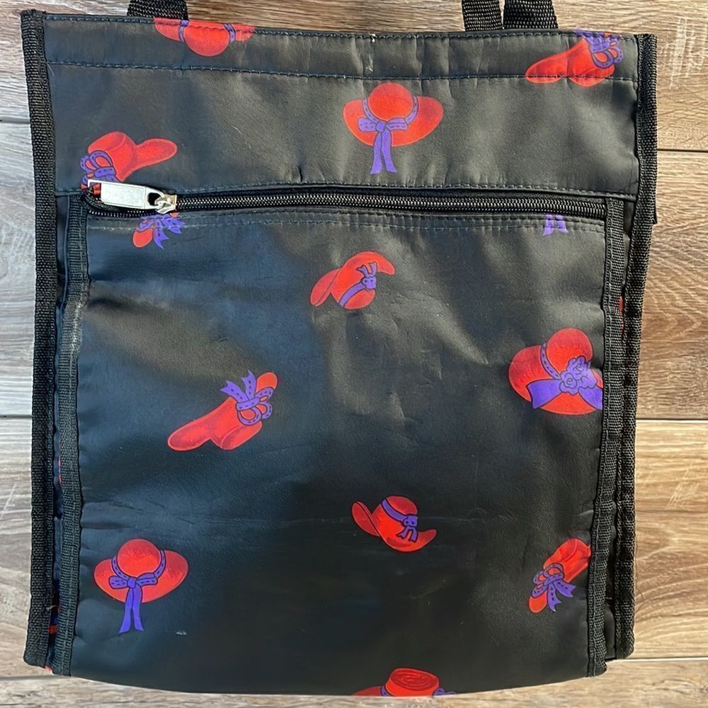 Red Hat Tote Bag Beach Bag Lunch Bag Overnight Bag - Picture 5 of 14